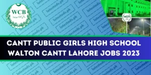 Cantt-Public-Girls-High-School-Walton-Cantt-Lahore-Jobs-2023