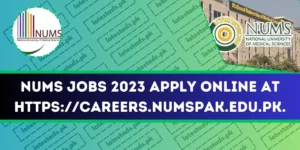 NUMS-Jobs-2023-Apply-Online